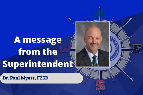 Message from Superintendent Dr. Paul Myers