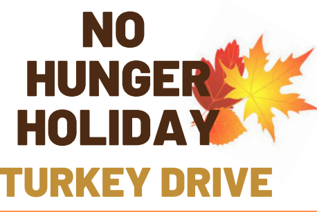 no hunger holiday turkey drive with leaf
