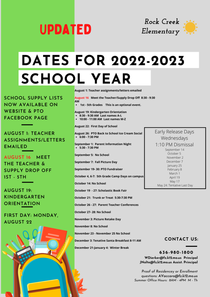 important-dates-for-the-coming-school-year-rock-creek-elementary-school