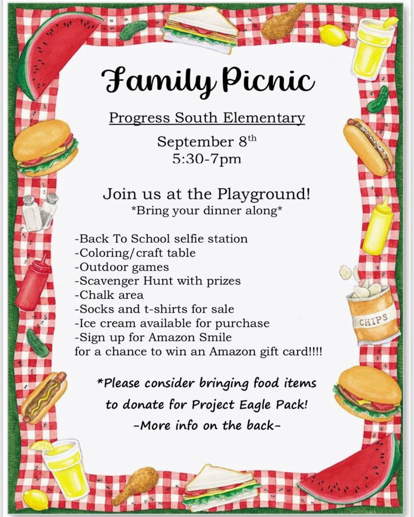 Picnic save the date flyer 