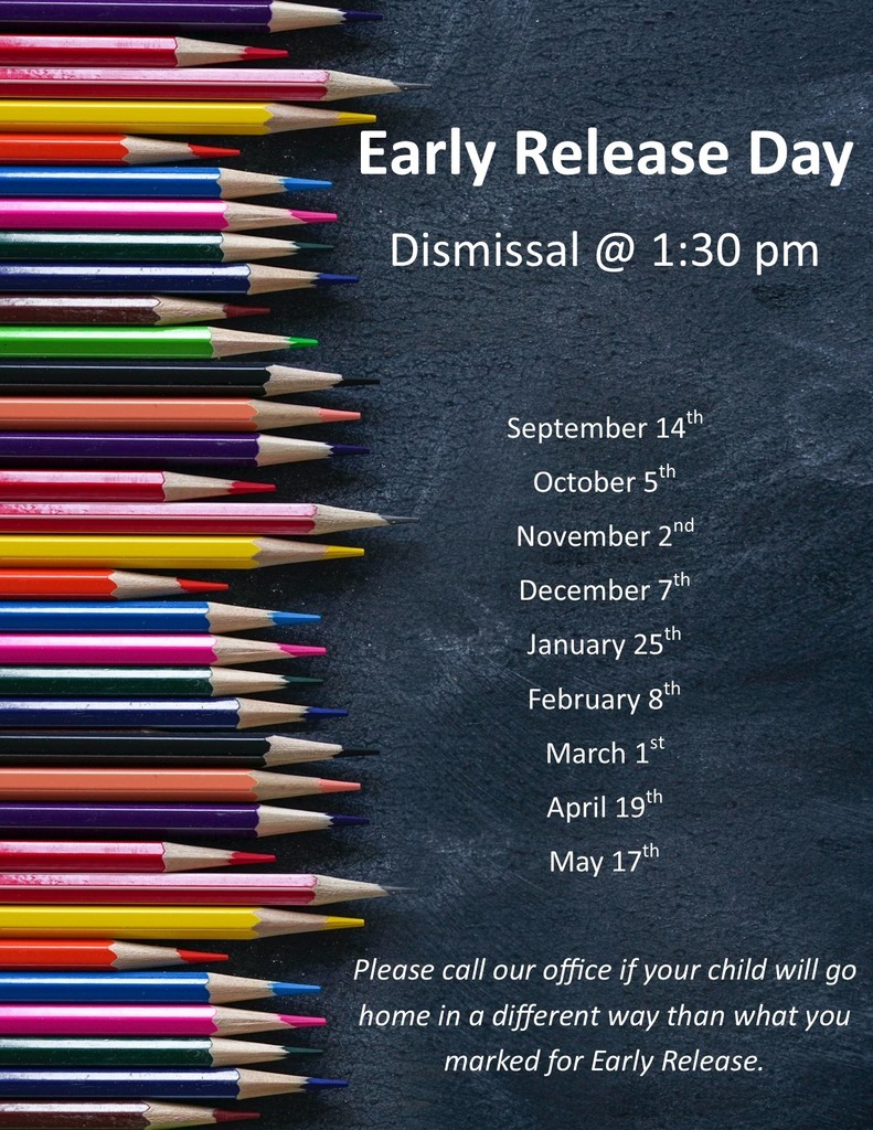 Early Release Day schedule