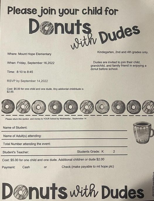 Donuts w/Dudes Flyer