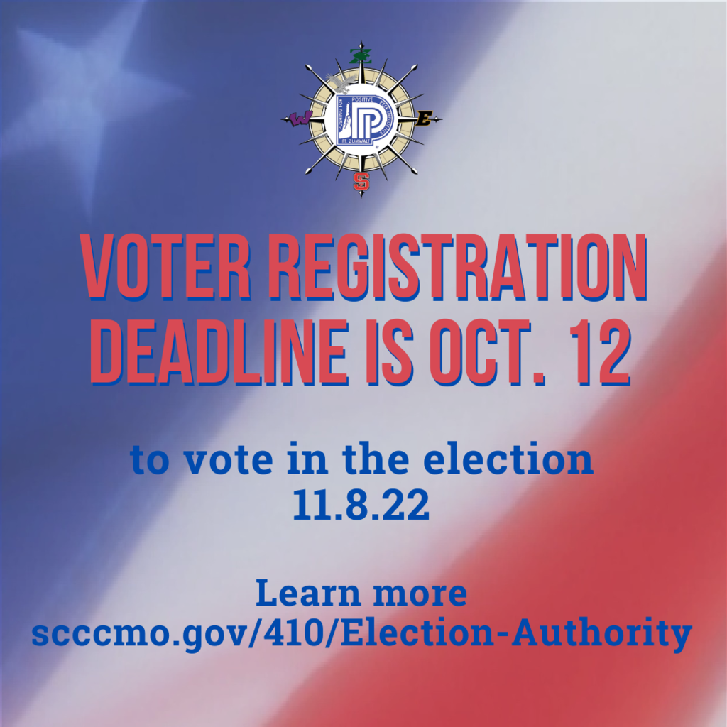 Voter registration deadline is 10.12.22 to vote 11.8