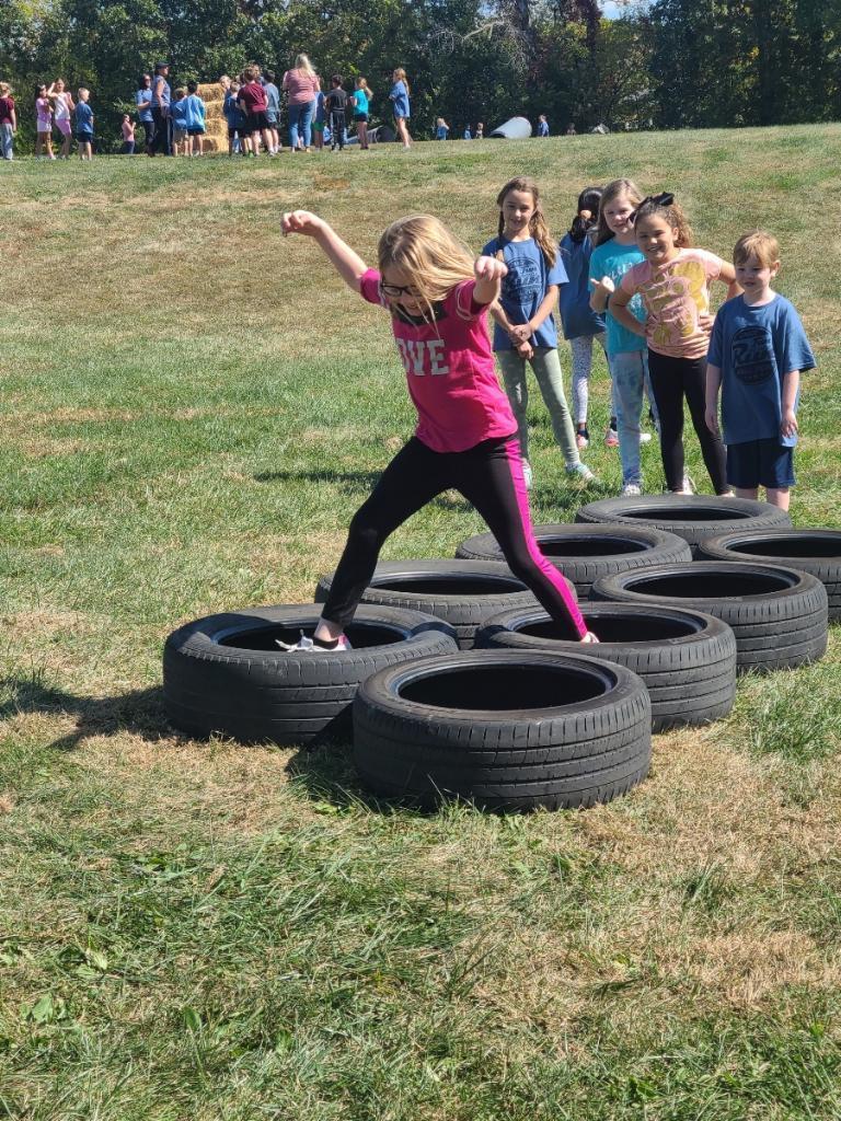 3rd grade tire obstacle