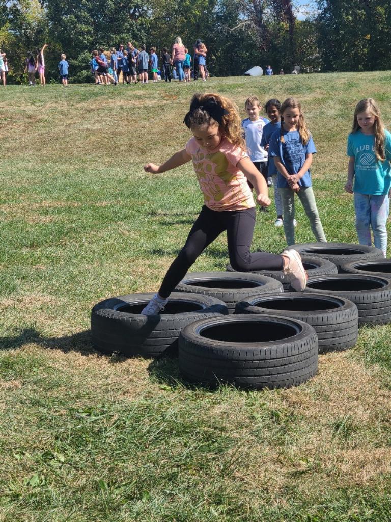 3rd grade tire obstacle
