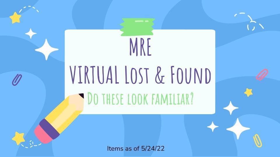 MRE Virtual Lost & Found