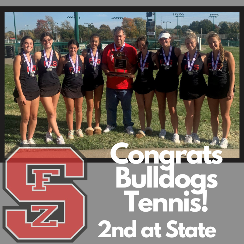FZS Girls Tennis finishes 2nd at state