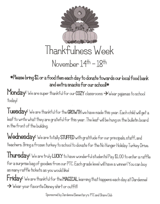Thankfulness Week