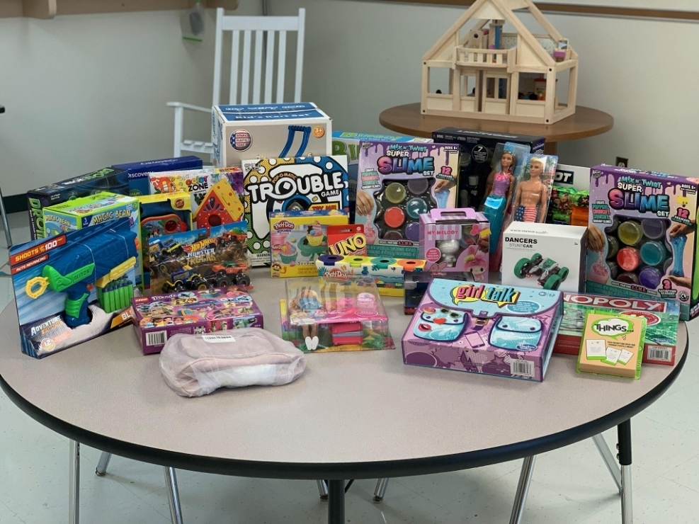 Picture of Toy drive donations for 12/6/22