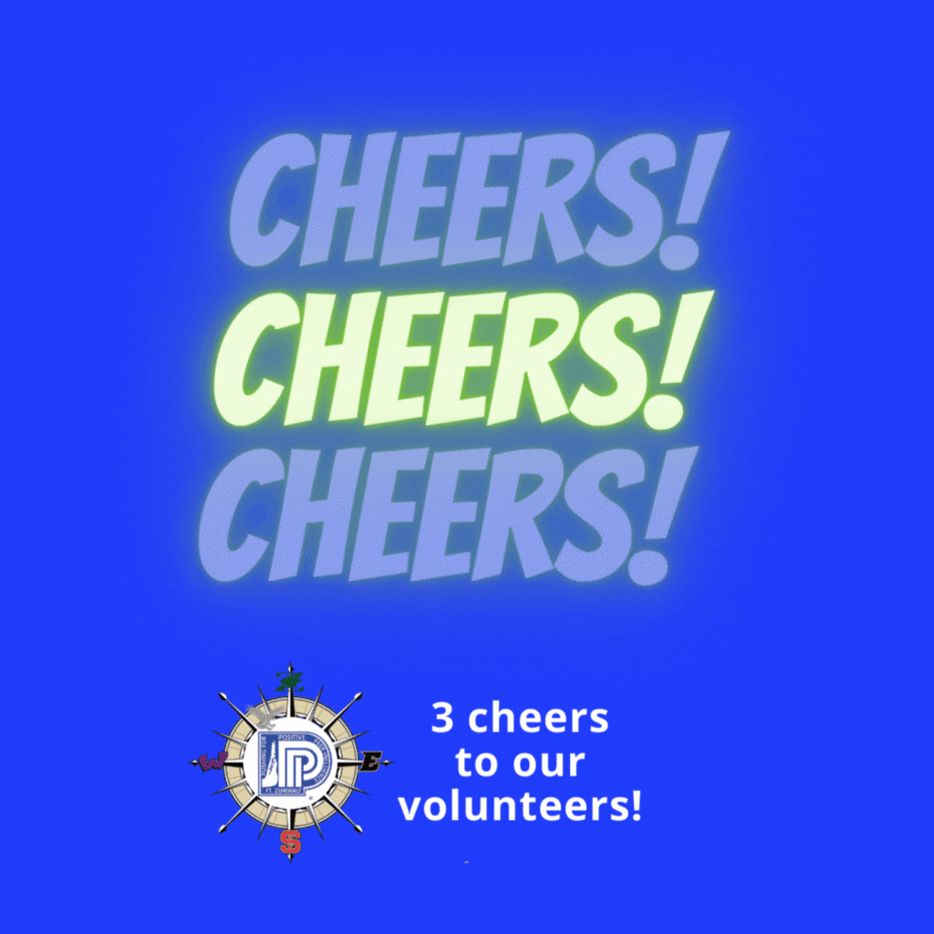 3 cheers to our volunteers!