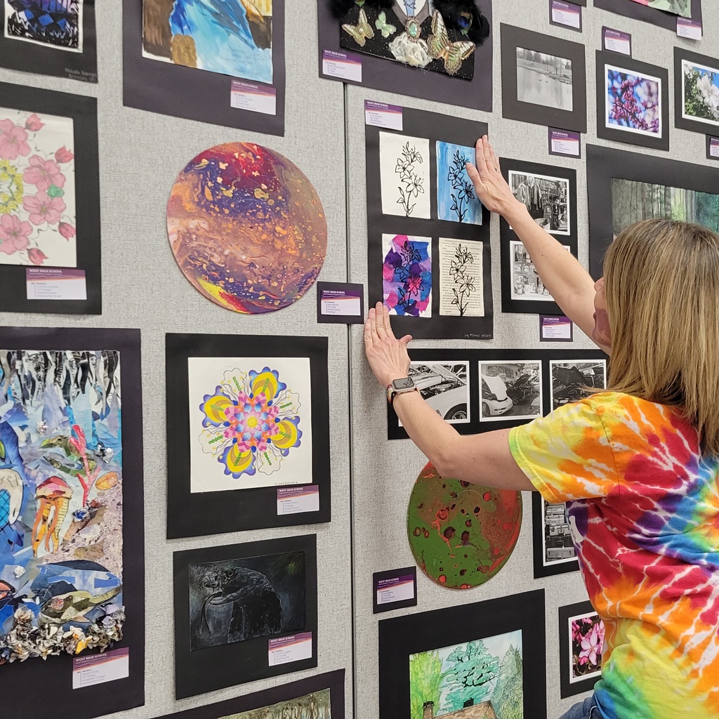 Art teachers from across the district assemble the annual show