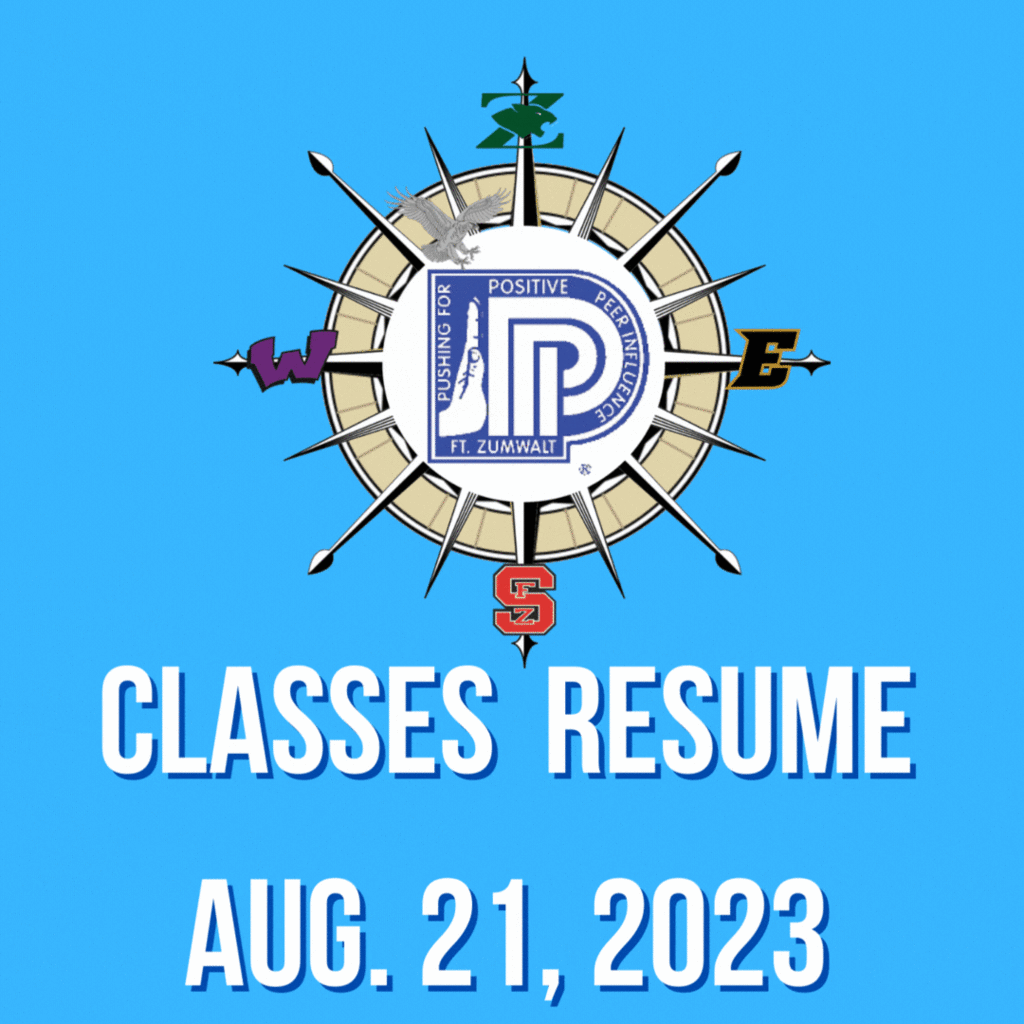 Classes Resume Aug. 21, 2023. We'll see you tomorrow!