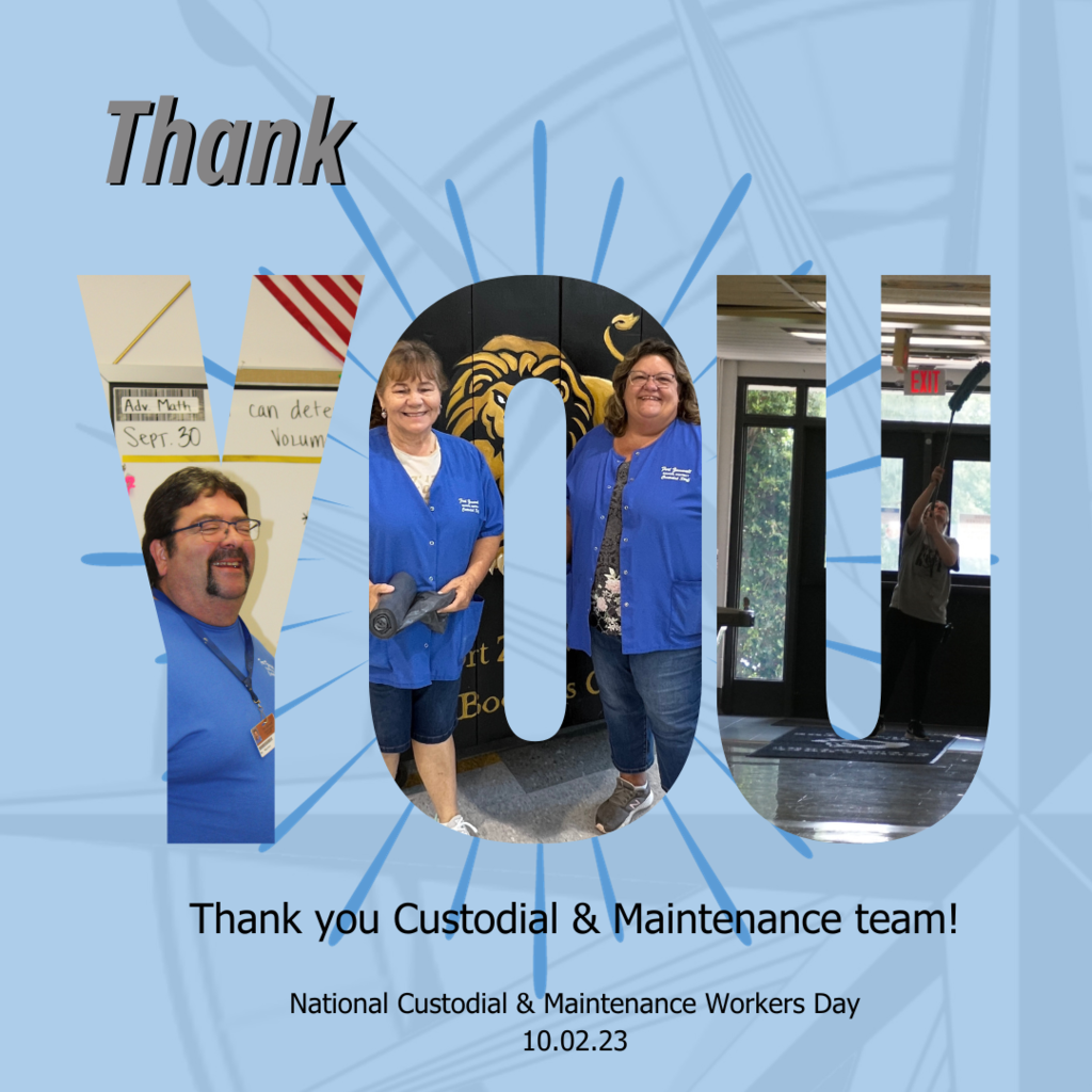 Thank you custodial and maintenance workers
