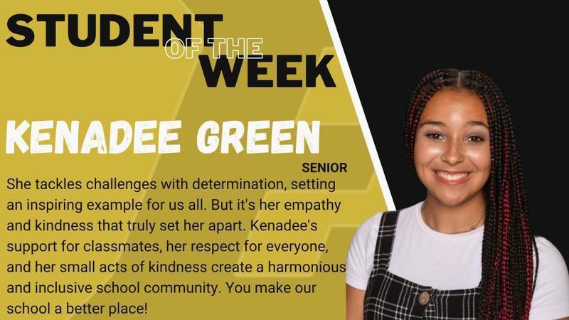 Student of the Week - Kenadee Green