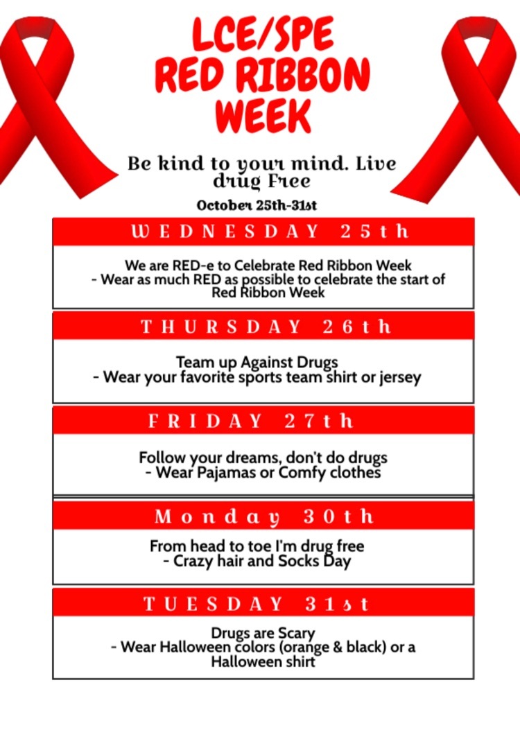 Red Ribbon Week!